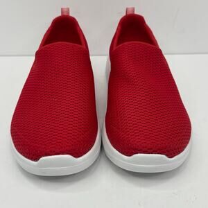 Skechers GO Walk Red Slip-On Sneakers Womens Size 9 Lightweight Comfort